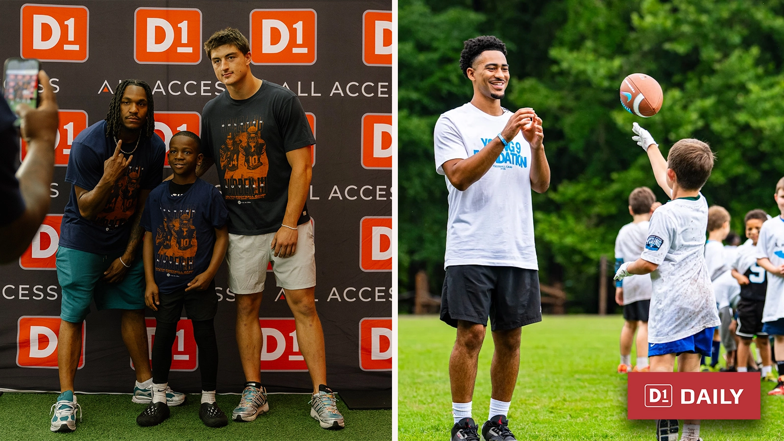 D1 Training, Bryce Young, Colston Loveland, Luther Burden III