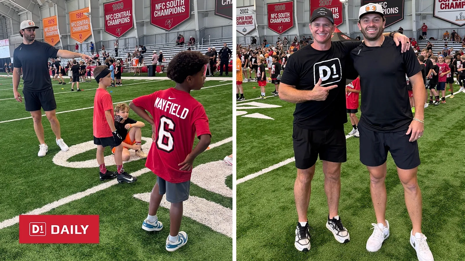 Baker Mayfield Camp, D1 Training