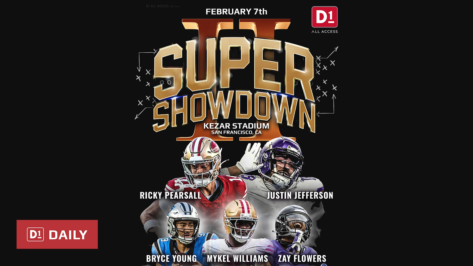 Super Showdown, D1 Training, Justin Jefferson, Bryce Young
