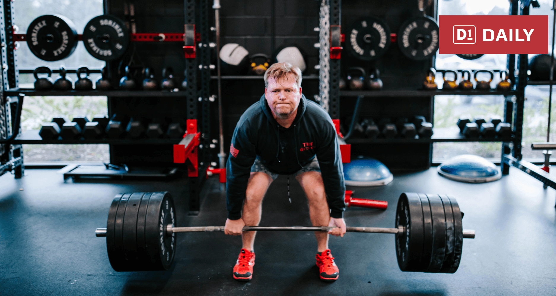 Man lifting weights