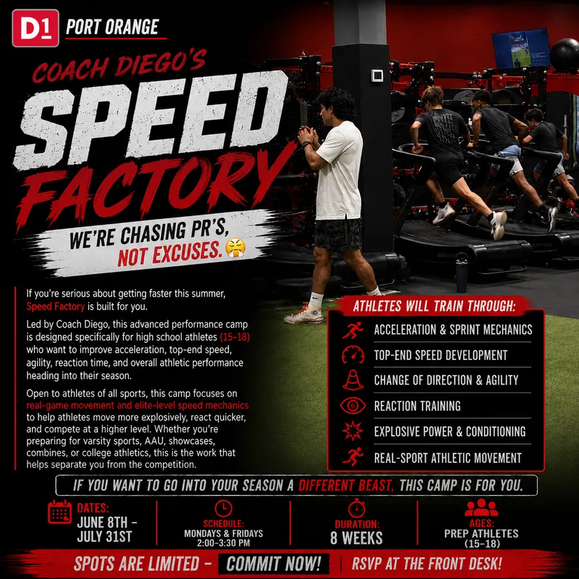 Speed Factory w/ Coach Diego