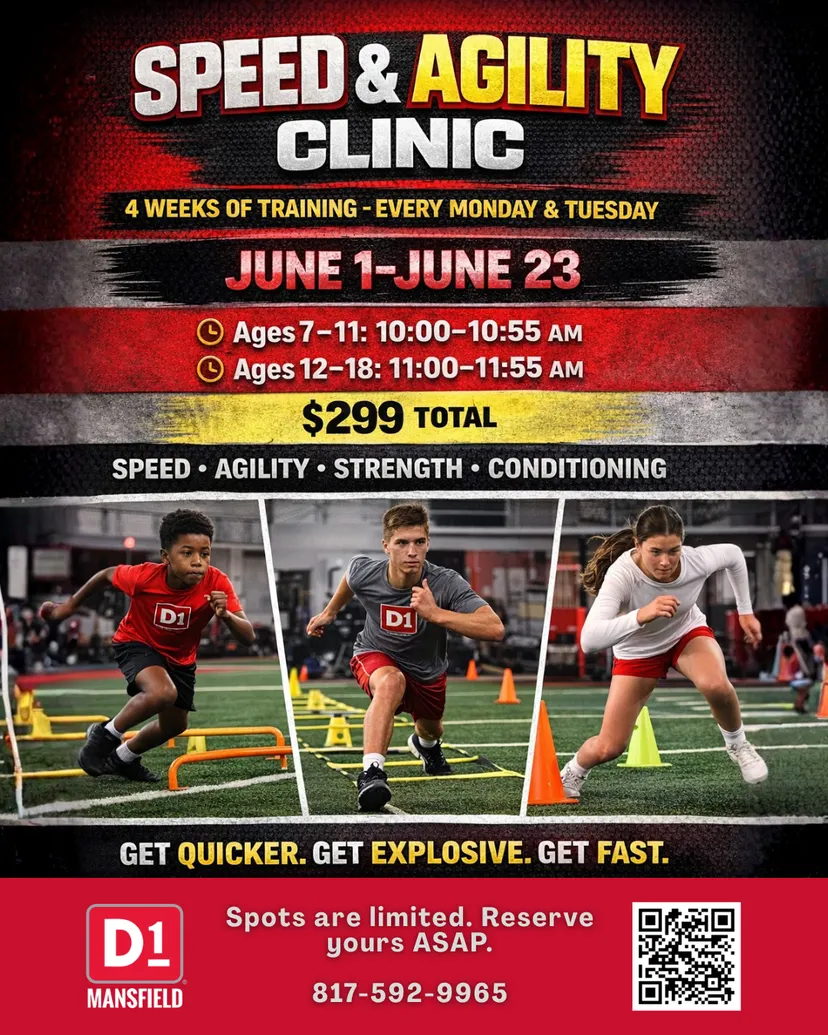 Speed & Agility Clinic for ages 7 to 11 yrs