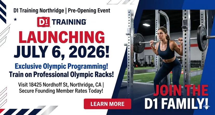 Grand Opening Pre-Sale: D1 Training Northridge