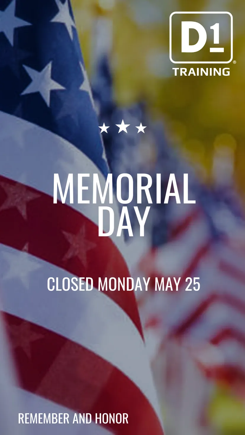 Closed for Memorial Day 