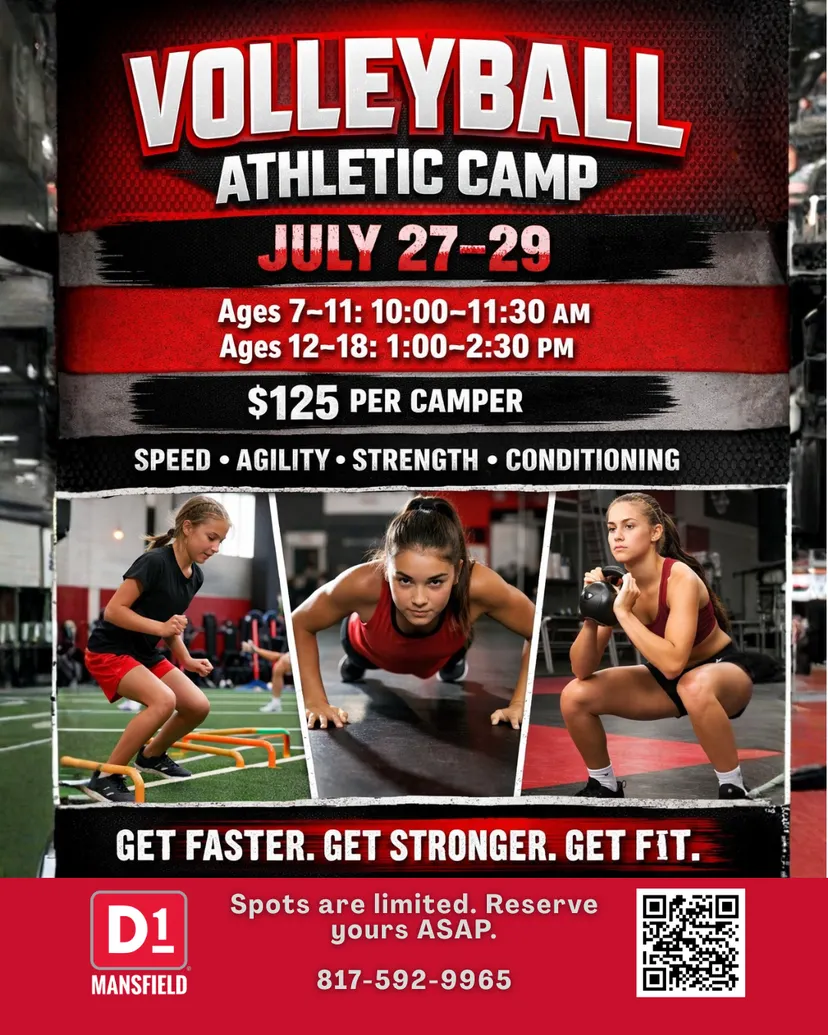 Volleyball Athletic Camp for ages 12-18 yrs
