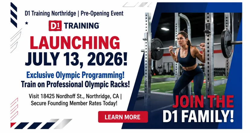 Grand Opening Pre-Sale: D1 Training Northridge